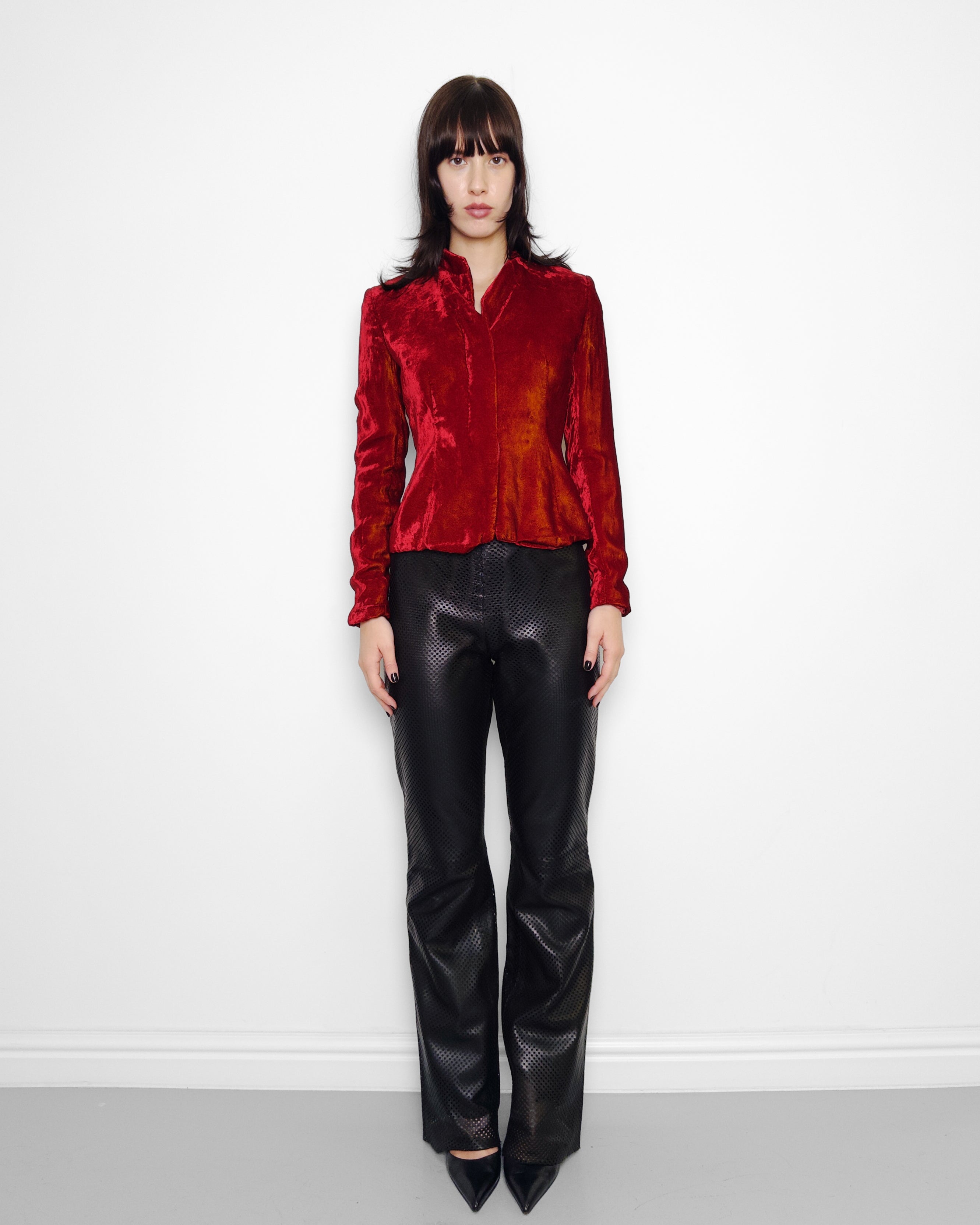 Gucci by Tom Ford Fall 1999 Black Velvet Jacket