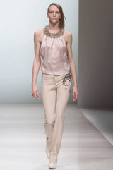 F/W2001 faux fur collar top