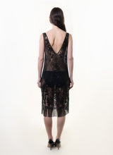 beaded sheer dress