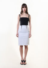 S/S2002 Panelled corseted skirt