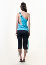 S/S2003 one-shoulder drape top