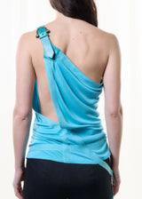 S/S2003 one-shoulder drape top