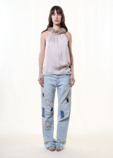F/W2001 faux fur collar top