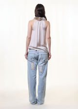 F/W2001 faux fur collar top