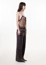 S/S2005 leopard print silk top