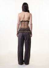 S/S2005 leopard print silk top