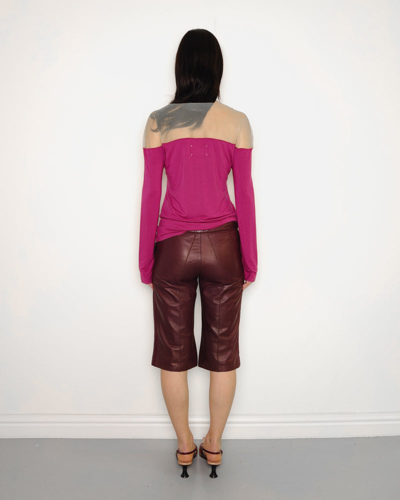 F/W2006 pink sheer panelled top