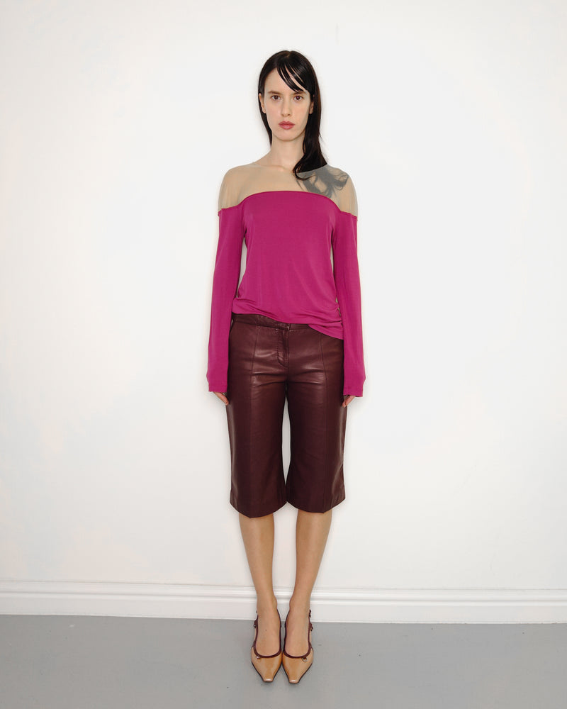 F/W2006 pink sheer panelled top