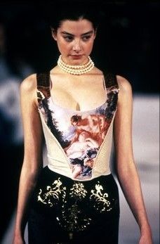 F/W1990-91 satin corset