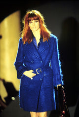 F/W1995 blue mohair coat