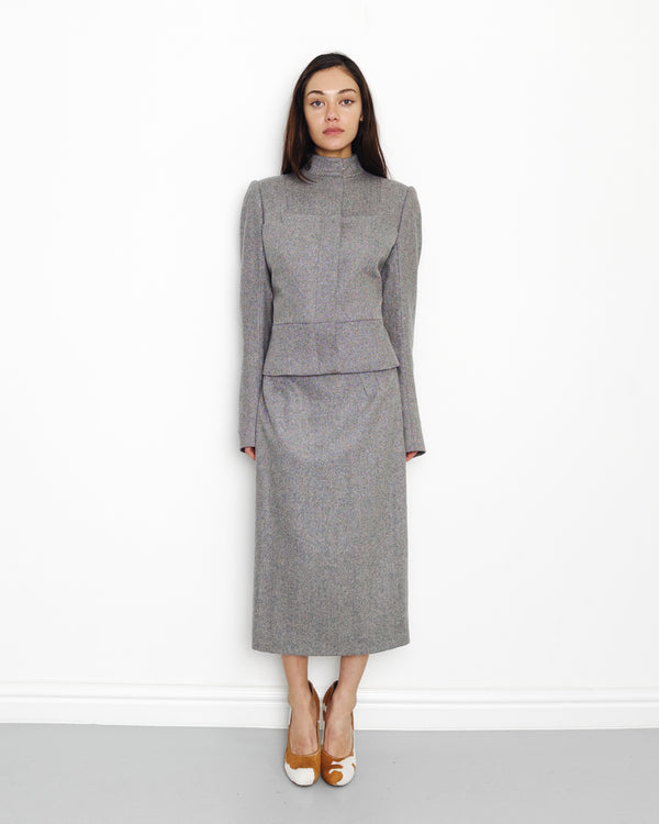 F/W1999 grey skirt suit