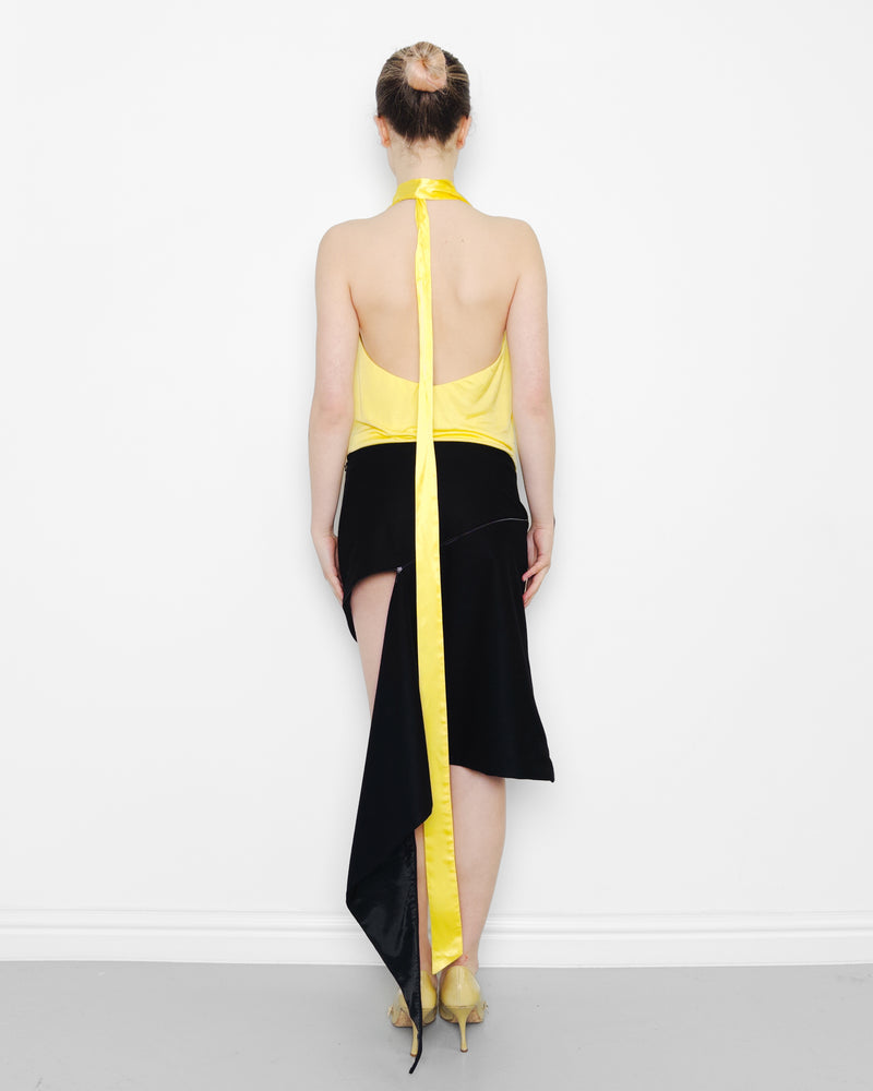 F/W2001 spiral zip skirt
