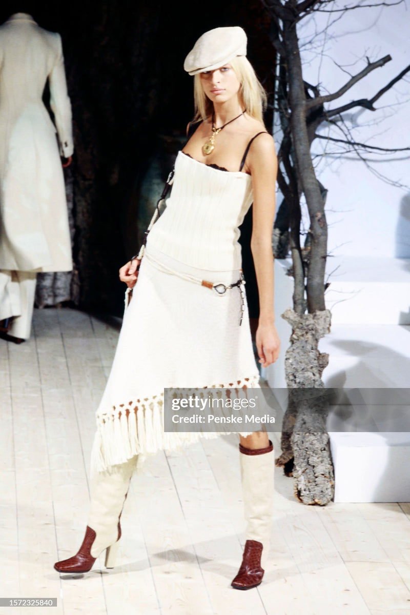 F/W2002 cream skirt