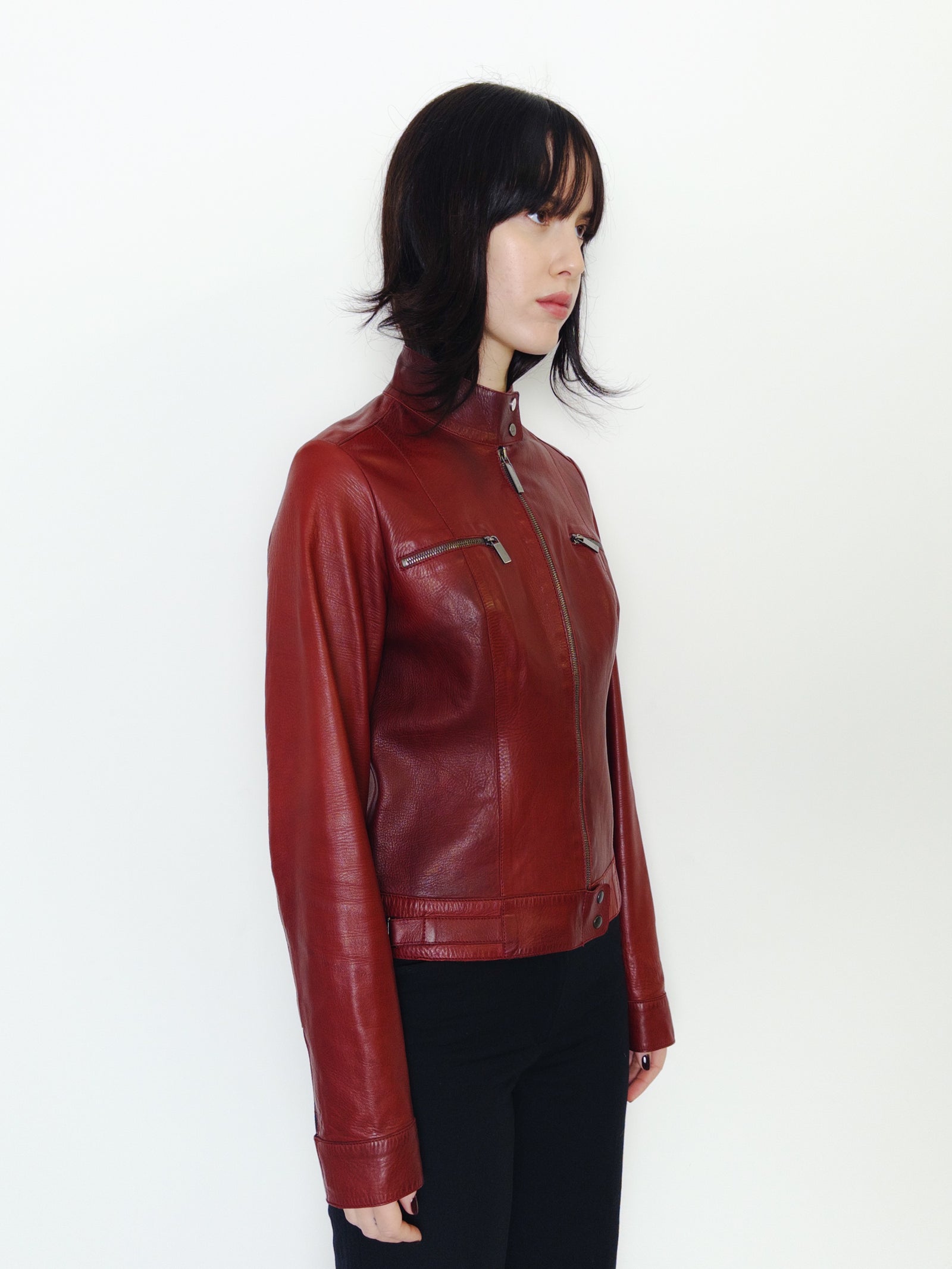 Gucci by Tom Ford S/S1999 red leather jacket – West Archive
