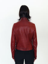 S/S1999 red leather jacket