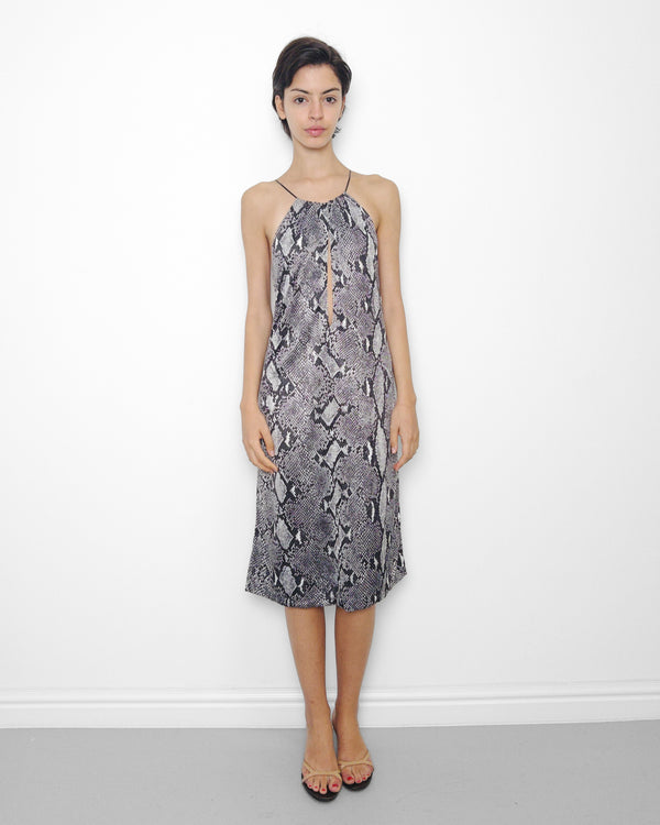 S/S2000 python print viscose dress