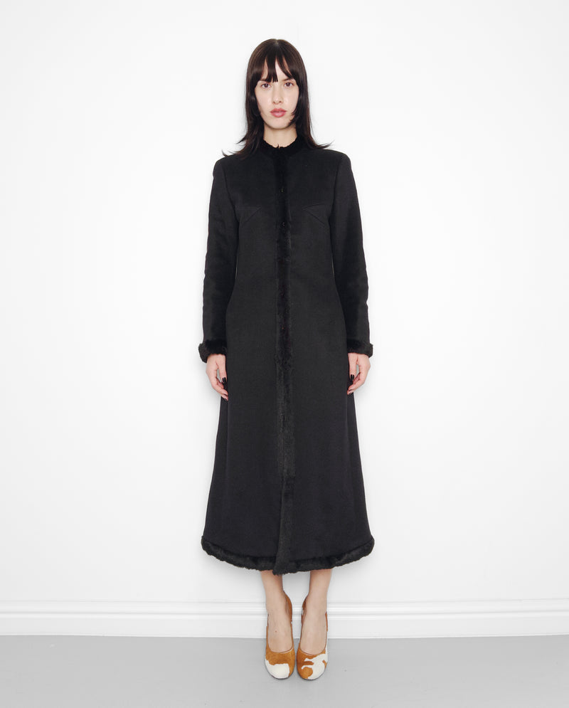 F/W2003 black wool coat