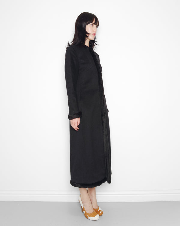 F/W2003 black wool coat