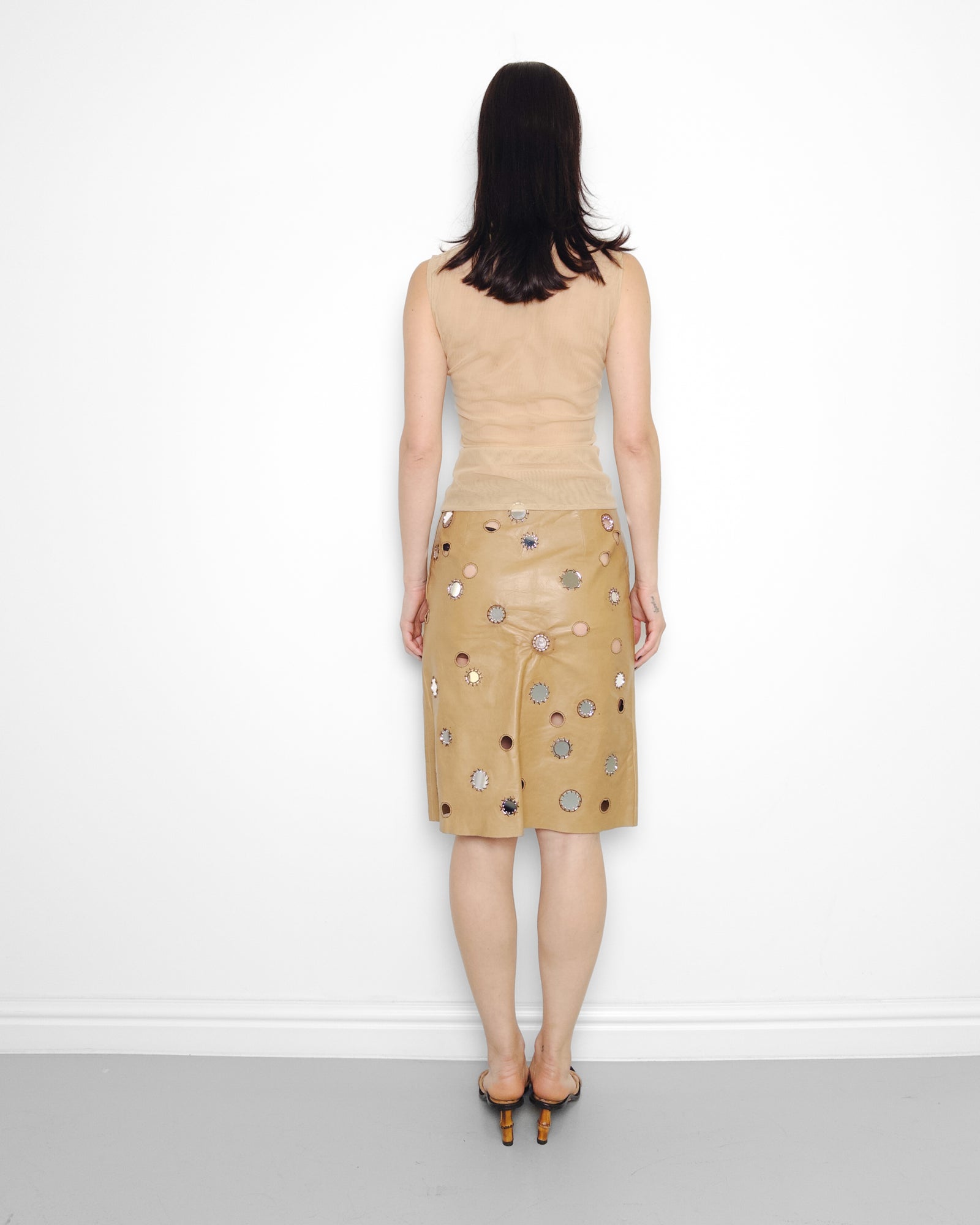 スカート PRADA ss1999 mirror skirt Prada s/s1999 mirror skirt – West Archive