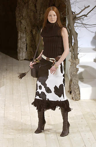 F/W2003 cowhide skirt