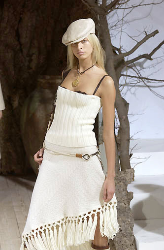 F/W2002 cream skirt