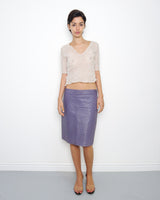 S/S2000 ostrich leather skirt