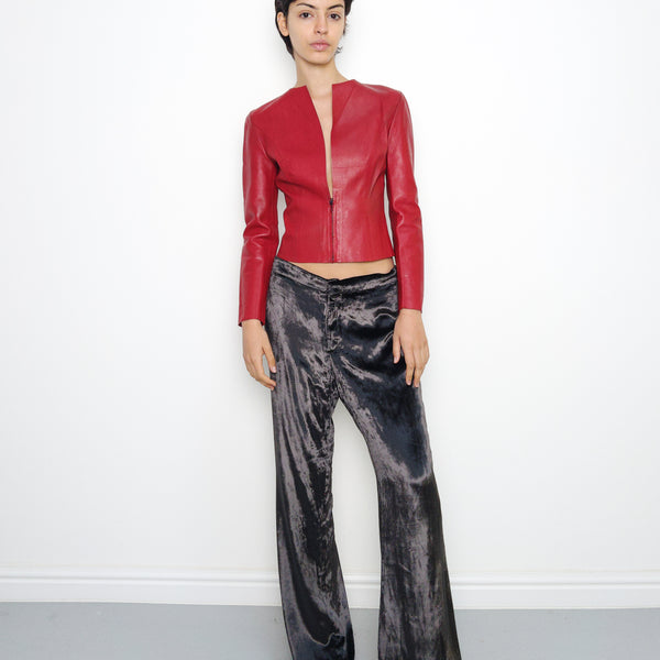 Gucci by Tom Ford red leather jacket – West Archive