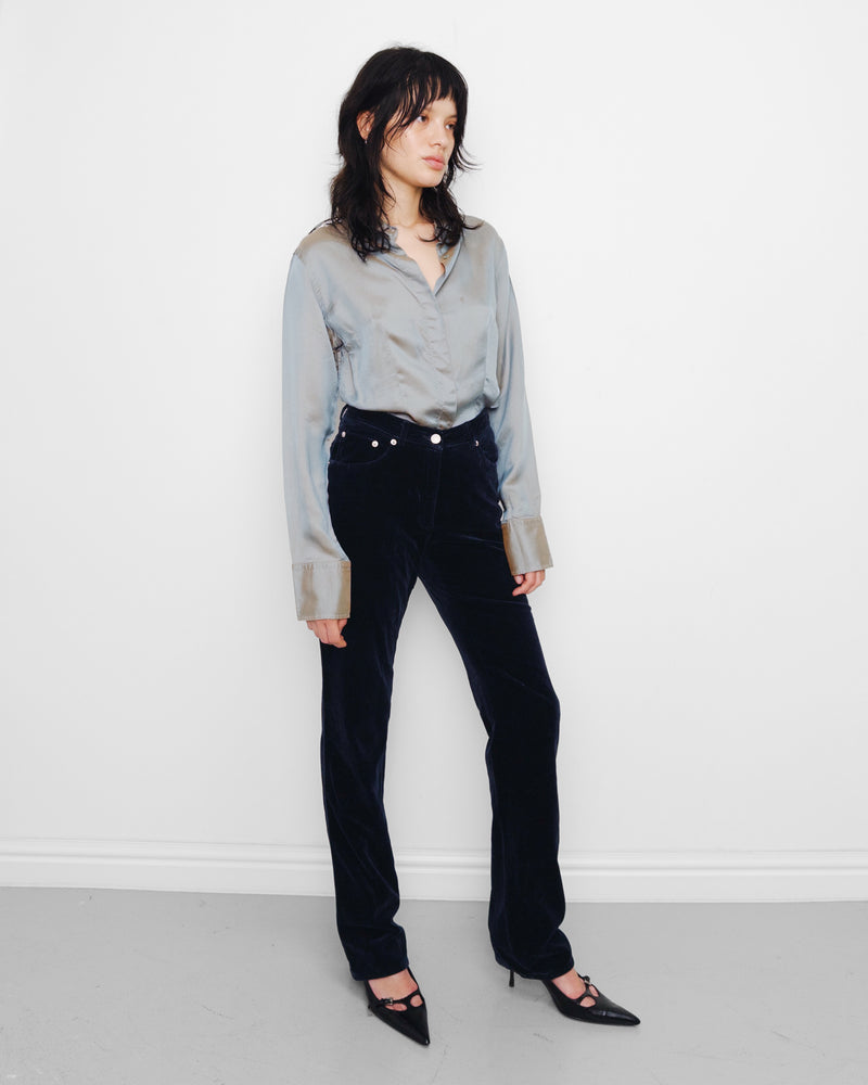 F/W1995 blue velvet trousers