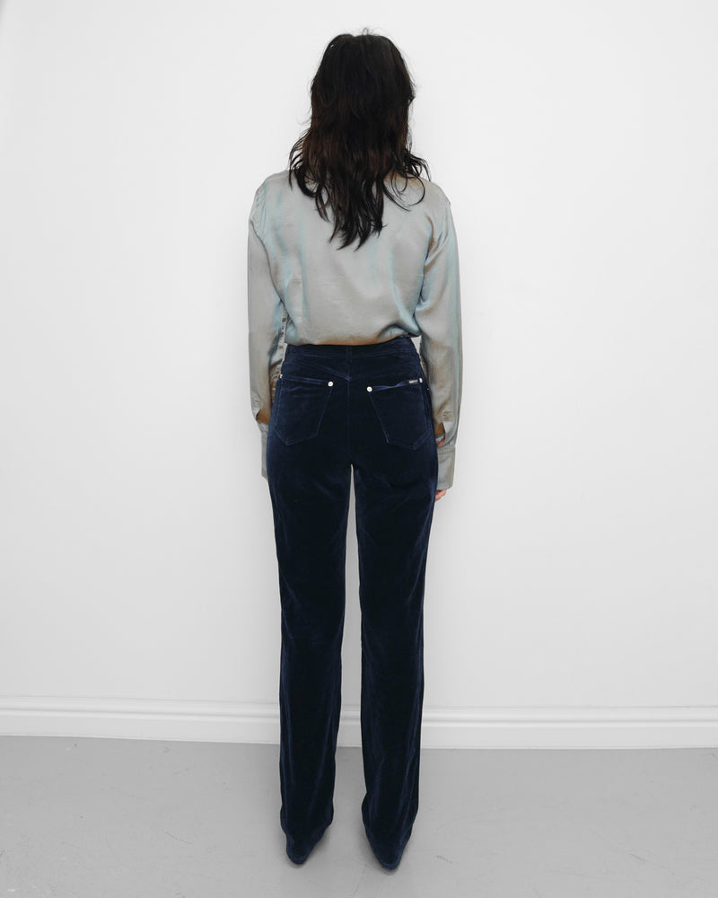 F/W1995 blue velvet trousers