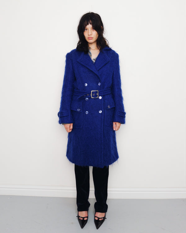 F/W1995 blue mohair coat