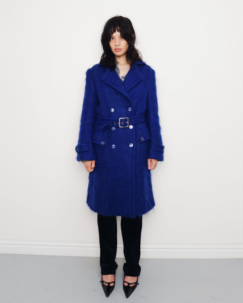 F/W1995 blue mohair coat