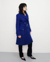 F/W1995 blue mohair coat