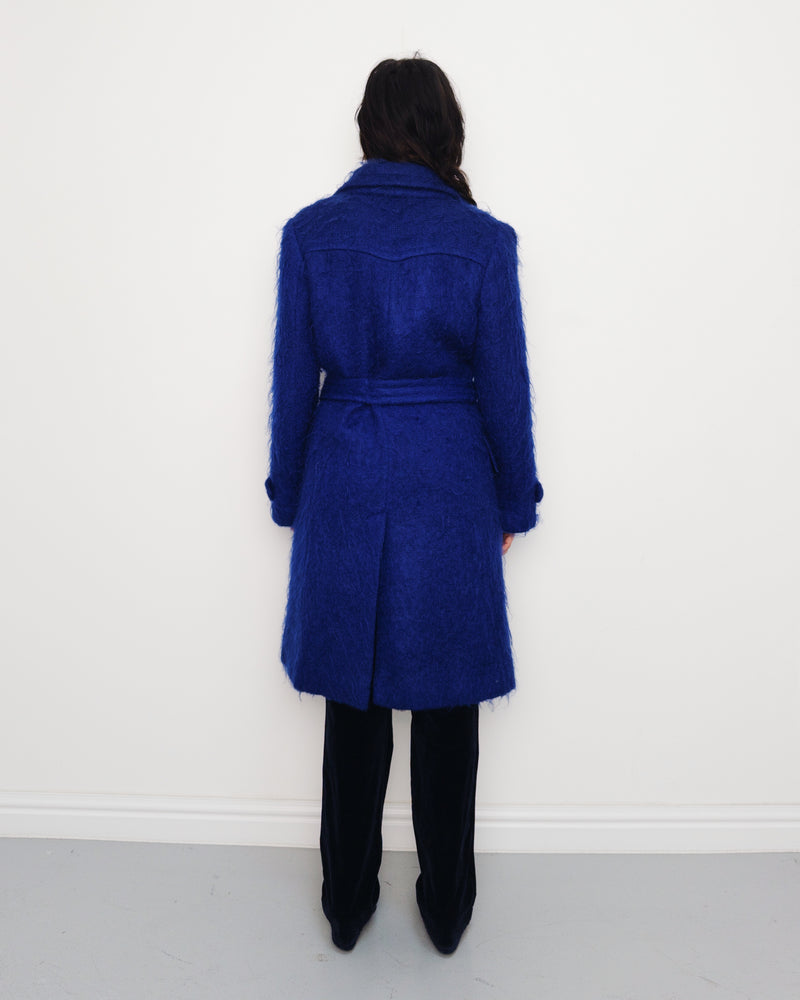 F/W1995 blue mohair coat