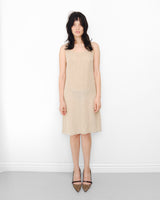Sequin nude dress