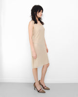 Sequin nude dress