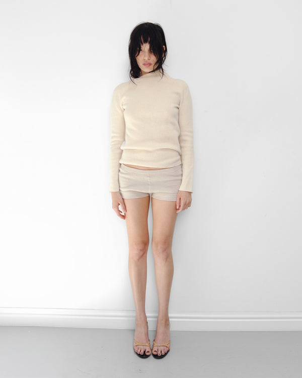 cream knitted jumper