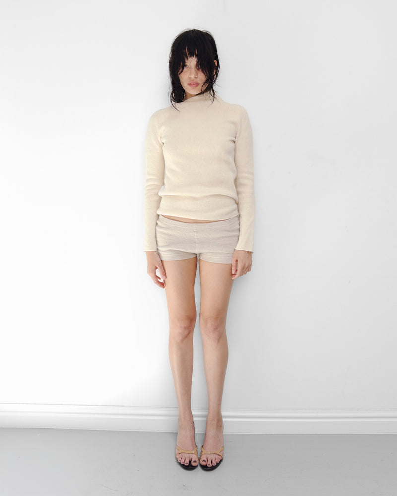 cream knitted jumper
