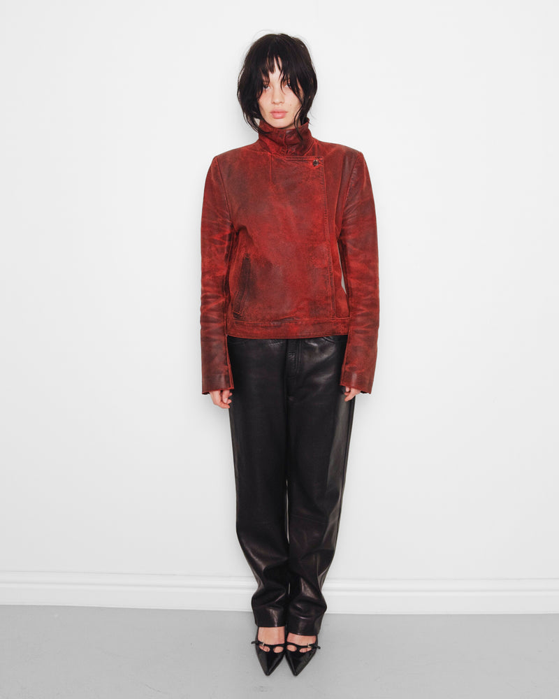 F/W2001 red leather jacket
