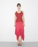 F/W2004 pink draped dress