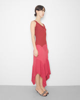 F/W2004 pink draped dress