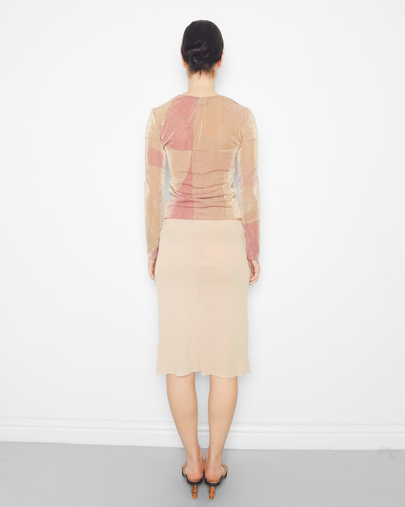 F/W2000 pink lurex top