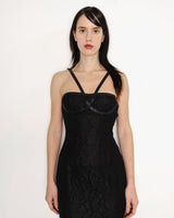 F/W2002 black lace dress