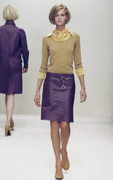 S/S2000 ostrich leather skirt