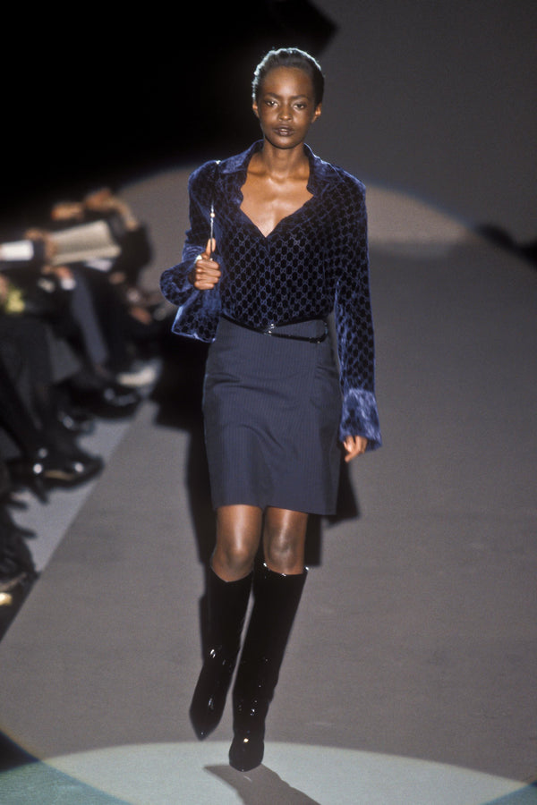 F/W1997 pinstripe skirt