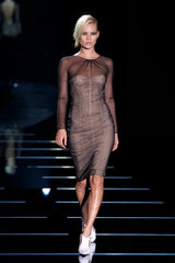 S/S2001 black mesh dress