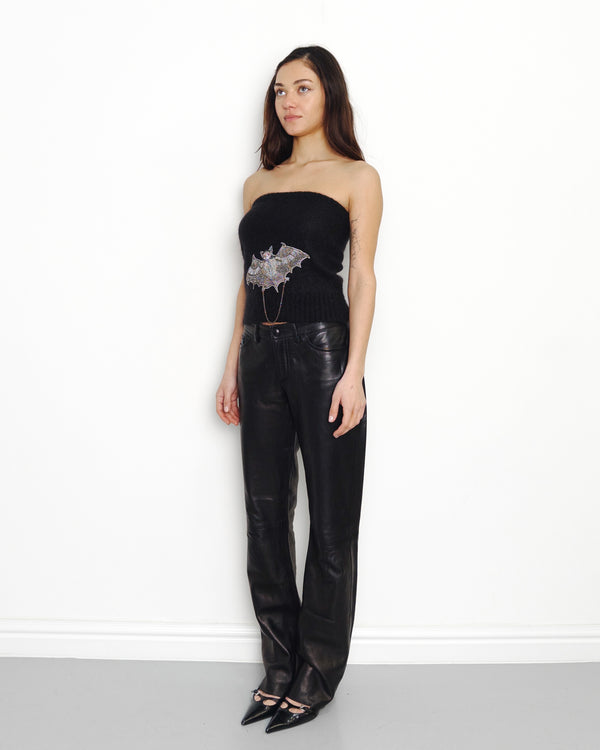 F/W2001 bat embroidered top