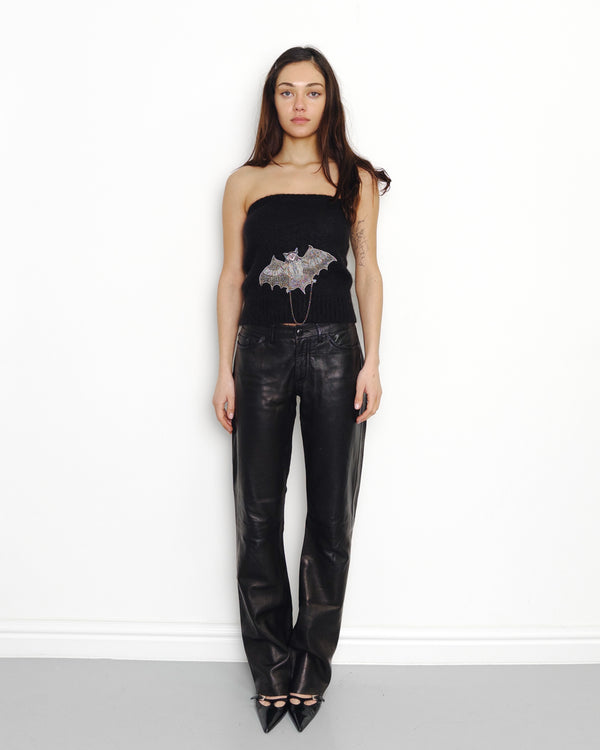 F/W2001 bat embroidered top