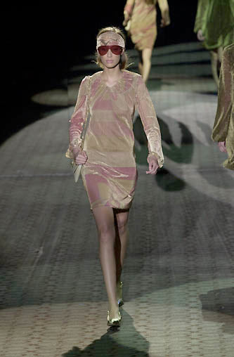 f/w2000 pink and gold lurex top